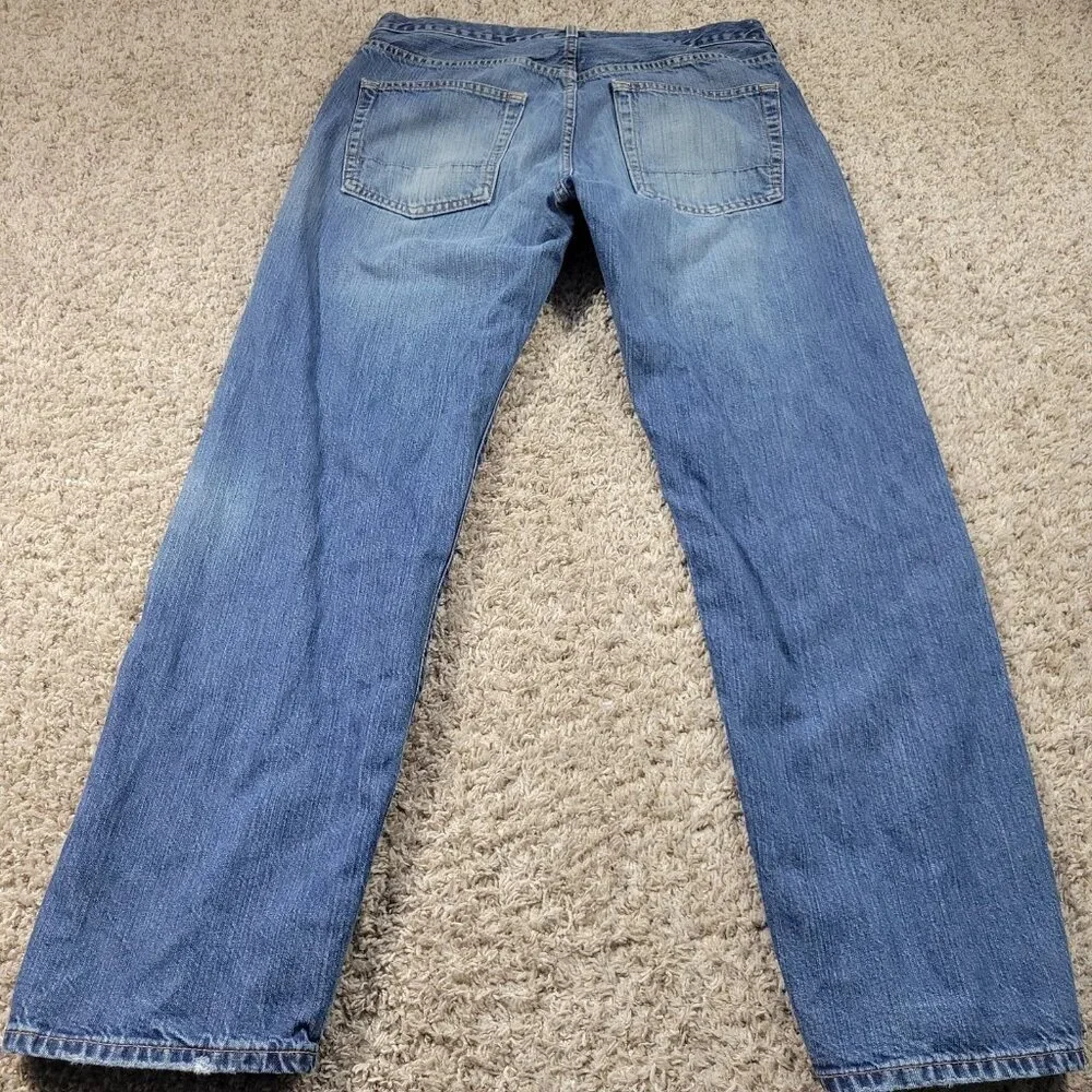 J Crew Jeans Mens 34x32 Straight Casual Dark Wash Denim
